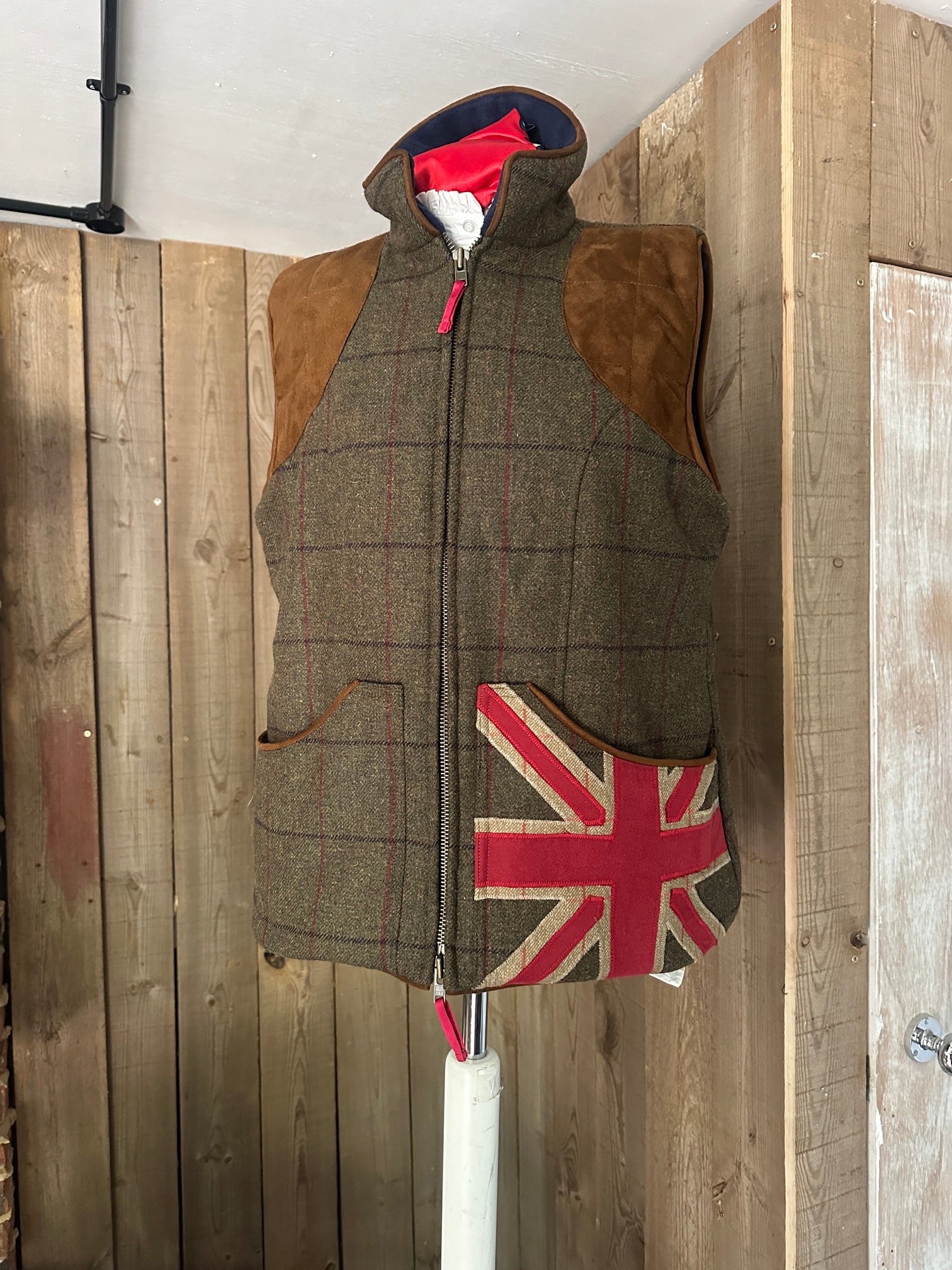 Patriot Pocket Tweed Gilet - Mens
